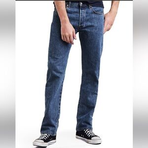 Levi's Men's 501 Original Mid Rise Regular Fit Straight Leg Jeans Sz 31 x 30